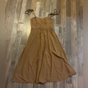 Tie Up Corset Maxi Dress